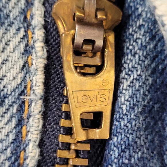 Vintage LEVIS 510 Ripped Jeans 30x29 Faded Stonewash - Picture 3 of 16
